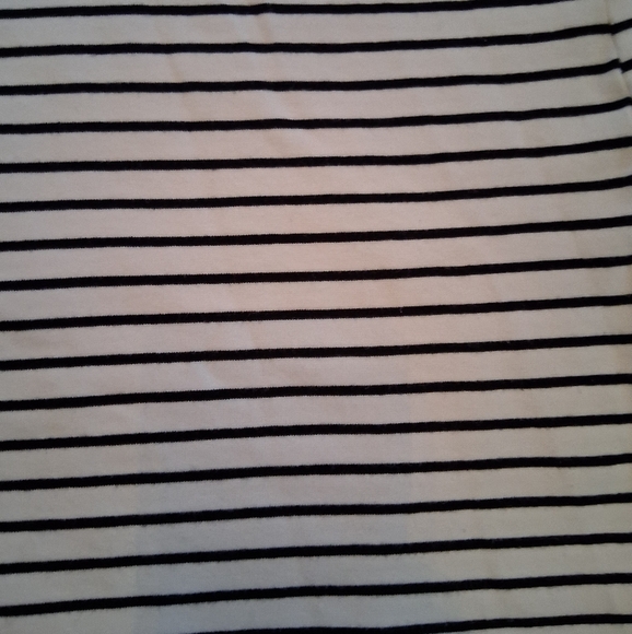 EUC J Crew Size Large Black & White Striped 3/4 Length Sleeve Dress!! - Picture 12 of 12
